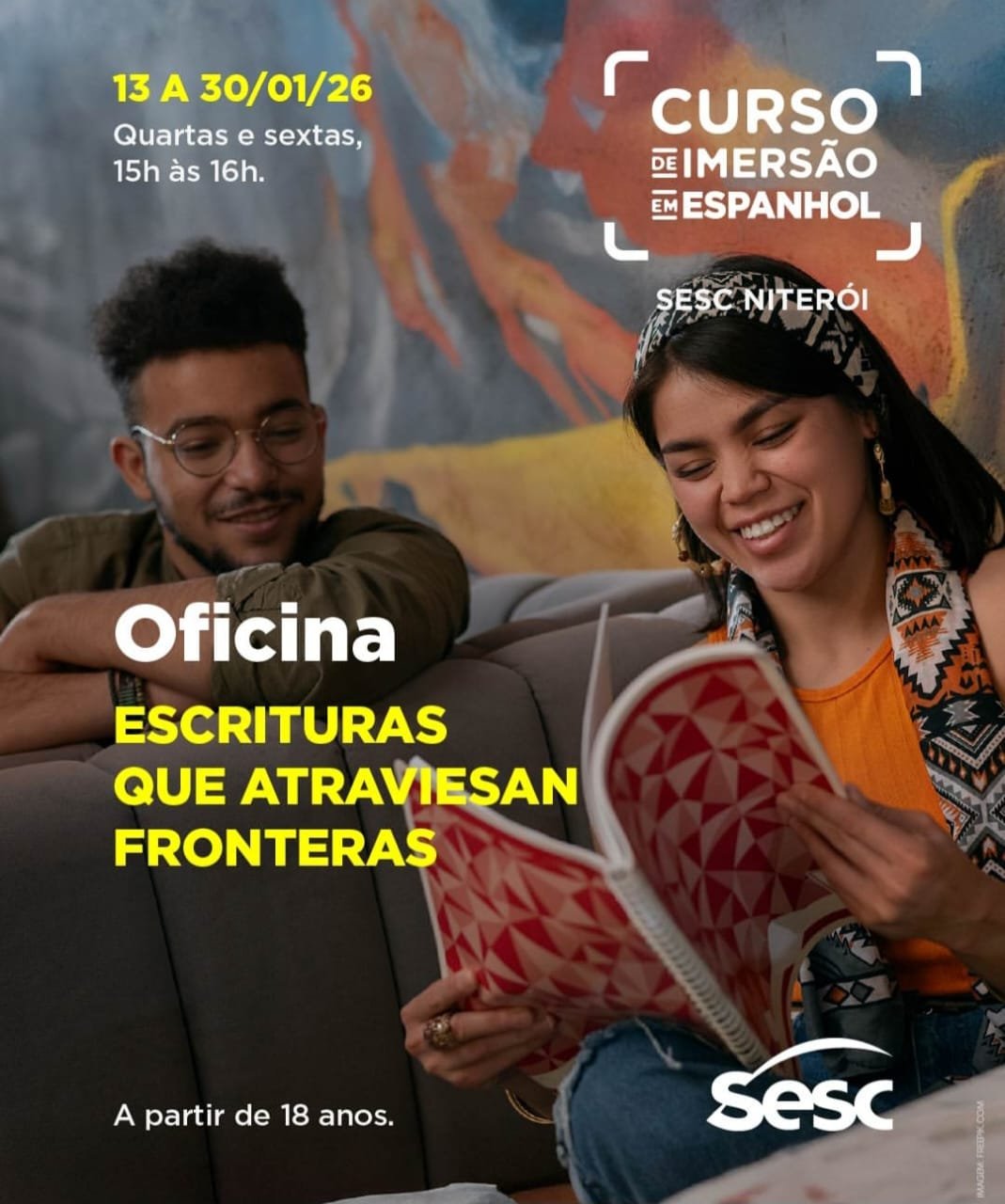 Sesc de Niterói oferece oficinas de espanhol no mês de janeiro 